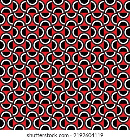 Colorful abstract half-circle pattern. Multicolor arc shape maze on white background. Circular shape backdrop. Rotation of watermelon pattern.