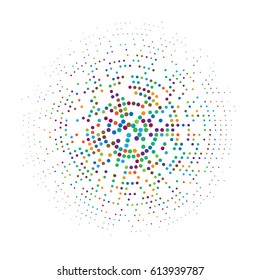 colorful abstract halftone