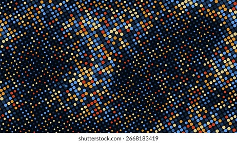 Colorful Abstract Halftone Background for Technology Wallpaper Background with Copy Space