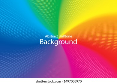 Colorful Abstract Halftone Background, Vector EPS 10