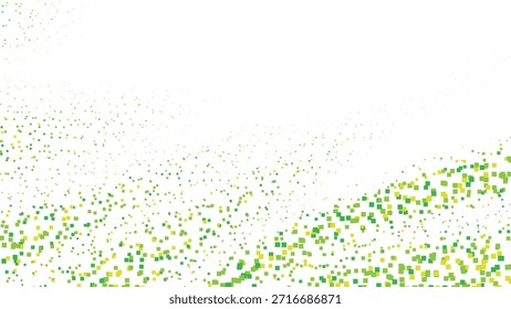 Fondo abstracto colorido de la onda del punto del semitono con el flujo verde vibrante del gradiente que crea la textura moderna fresca para los diseños creativos, los medios digitales y la Ilustración vectorial contemporánea de los proyectos del diseño