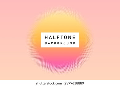 Colorful Abstract Halftone Dots Background Pattern For Web Banner on Polka Dot Texture