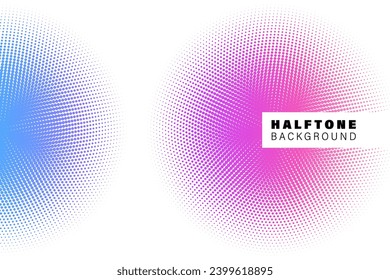Patrón de fondo de puntos de semitono abstracto colorido para pancarta web sobre textura de punto de polka
