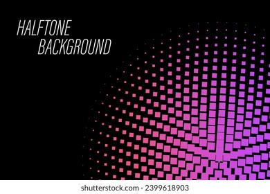 Colorful Abstract Halftone Dots Background Pattern For Web Banner on Polka Dot Texture