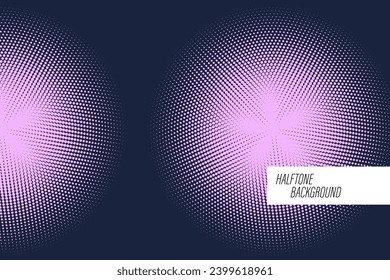 Colorful Abstract Halftone Dots Background Pattern For Web Banner on Polka Dot Texture