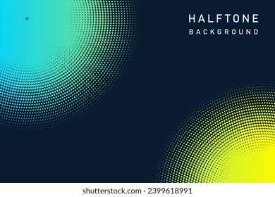 Colorful Abstract Halftone Dots Background Pattern For Web Banner on Polka Dot Texture
