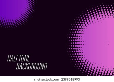 Colorful Abstract Halftone Dots Background Pattern For Web Banner on Polka Dot Texture