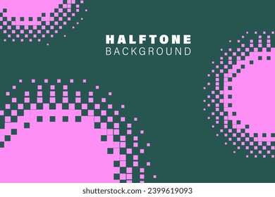 Colorful Abstract Halftone Dots Background Pattern For Web Banner on Polka Dot Texture