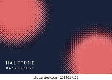Colorful Abstract Halftone Dots Background Pattern For Web Banner on Polka Dot Texture