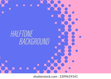 Colorful Abstract Halftone Dots Background Pattern For Web Banner on Polka Dot Texture