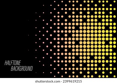 Patrón de fondo de puntos de semitono abstracto colorido para pancarta web sobre textura de punto de polka