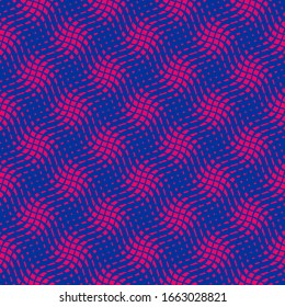 Colorful Abstract Halftone seamless pattern. Vector illustration.