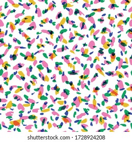 Colorful abstract hand drawn seamless pattern
