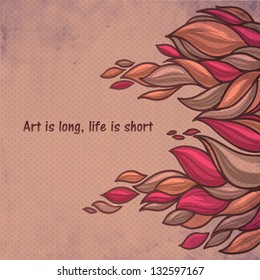 colorful abstract hand-drawn pattern, waves decorative background