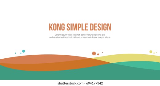 Colorful abstract header website design