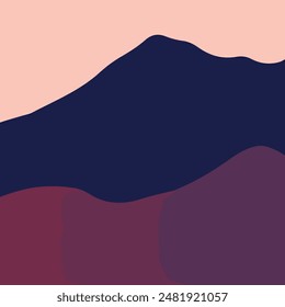 Colorful Abstract Hills Vector illustration