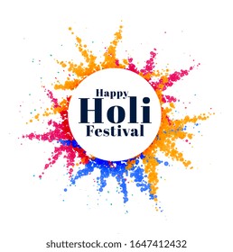 colorful abstract holi indian festival background design