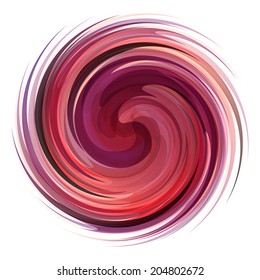 Farbiges abstraktes Symbol. Dynamic Flow Illustration. Schwirler Hintergrund. 