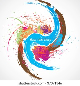 Colorful abstract illustration. Vector