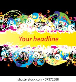 Colorful abstract illustration. Vector