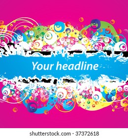 Colorful abstract illustration. Vector