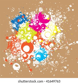 Colorful abstract illustration. Vector