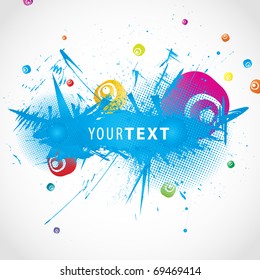 Colorful abstract illustration. Vector