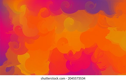 Colorful abstract illustration. Vector  colorful spots background