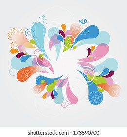 Colorful abstract image vector