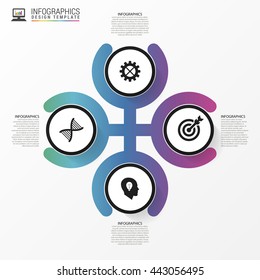 Colorful abstract infographic template. Vector illustration