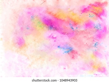 Colorful abstract ink texture with splashes and spatters. Modern creative background for trendy design.
