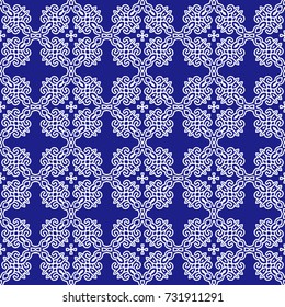 Colorful abstract kaleidoscope pattern texture background.

(Tiles seamless, vector illustration)
