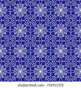 Colorful abstract kaleidoscope pattern texture background.

(Tiles seamless, vector illustration)