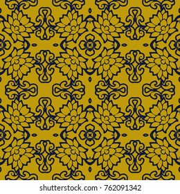 Colorful abstract kaleidoscope pattern texture background.

(Tiles seamless, vector illustration)