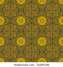 Colorful abstract kaleidoscope pattern texture background.

(Tiles seamless, vector illustration)
