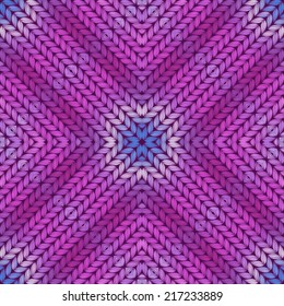 Colorful abstract knitted pattern