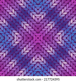 Colorful abstract knitted pattern