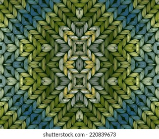 Colorful abstract knitted pattern