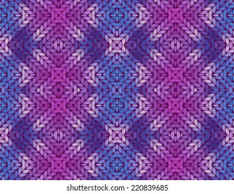 Colorful abstract knitted pattern