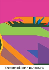 Colorful Abstract Kubisme Vector Background 0036