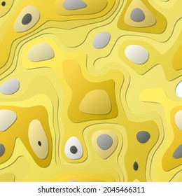 Colorful abstract layers. Papercut style background. Vibrant 3d topography shapes. Attractive banner, poster, brochure, template, flyer design. Charming vector illustration.