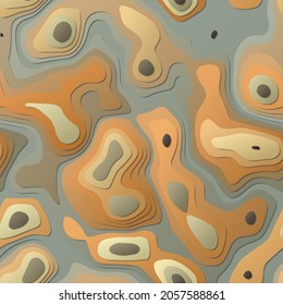Colorful abstract layers with a papercut style background featuring vibrant 3D topography shapes. Artistic design suitable for banners, posters, brochures, and templates.