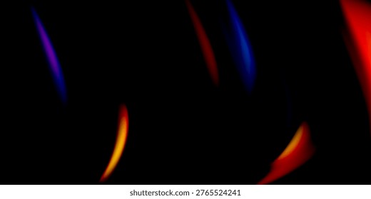Colorful Abstract Light Streaks On Dark Background Conveying Motion And Electric Energy