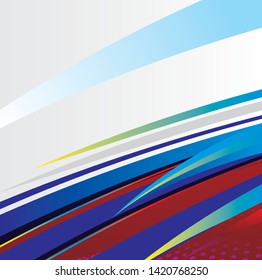 Colorful abstract line background vector. Racing background for vinyl wrap and decal.