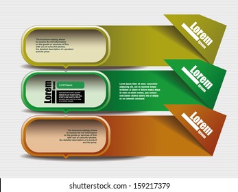 colorful abstract line. Modern Design template. text box vector / frame vector / colorful cubes. place for your text