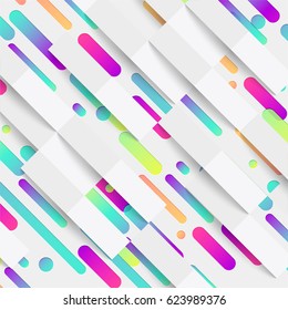 Colorful abstract line pattern for web / advertising, vector illustration