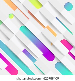 Colorful abstract line pattern for web / advertising, vector illustration