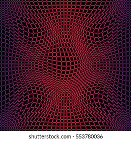 Colorful abstract line wave seamless pattern. Texture with wavy, billowy lines for your designs. Vector illustration. 