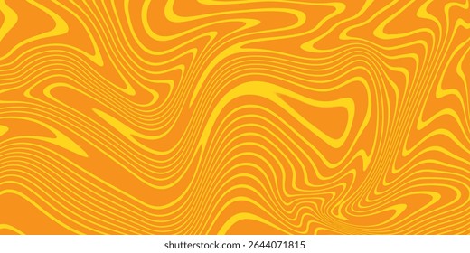 Colorful abstract linear distorted background. Retro, wavy psychedelic pattern wavy psychedelic texture, optical illusion effect	