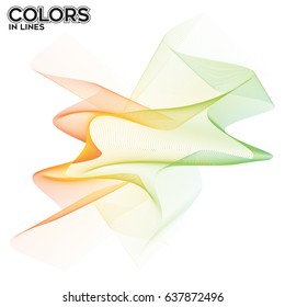 Colorful abstract lines.